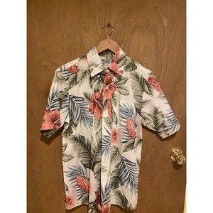 Avanti Hawaiian Shirt Small Cotton Button Down Short Sleeve Shirt, Cotton